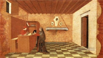  Cena Arte - El milagro de la hostia profanada Escena 1 Renacimiento temprano Paolo Uccello